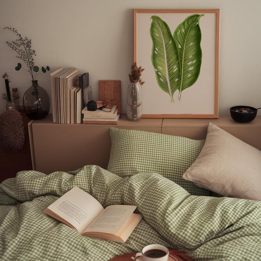 Botanical Leaf Study Vintage Wall Art Print-Skudaboo