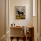 Vintage Horse Portrait Art Print-Skudaboo