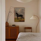 Vintage Horse Portrait Art Print-Skudaboo