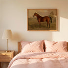 Vintage Horse Portrait Art Print-Skudaboo