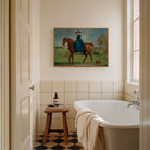 Horse and Rider Vintage Equestrian Wall Art Print-Skudaboo