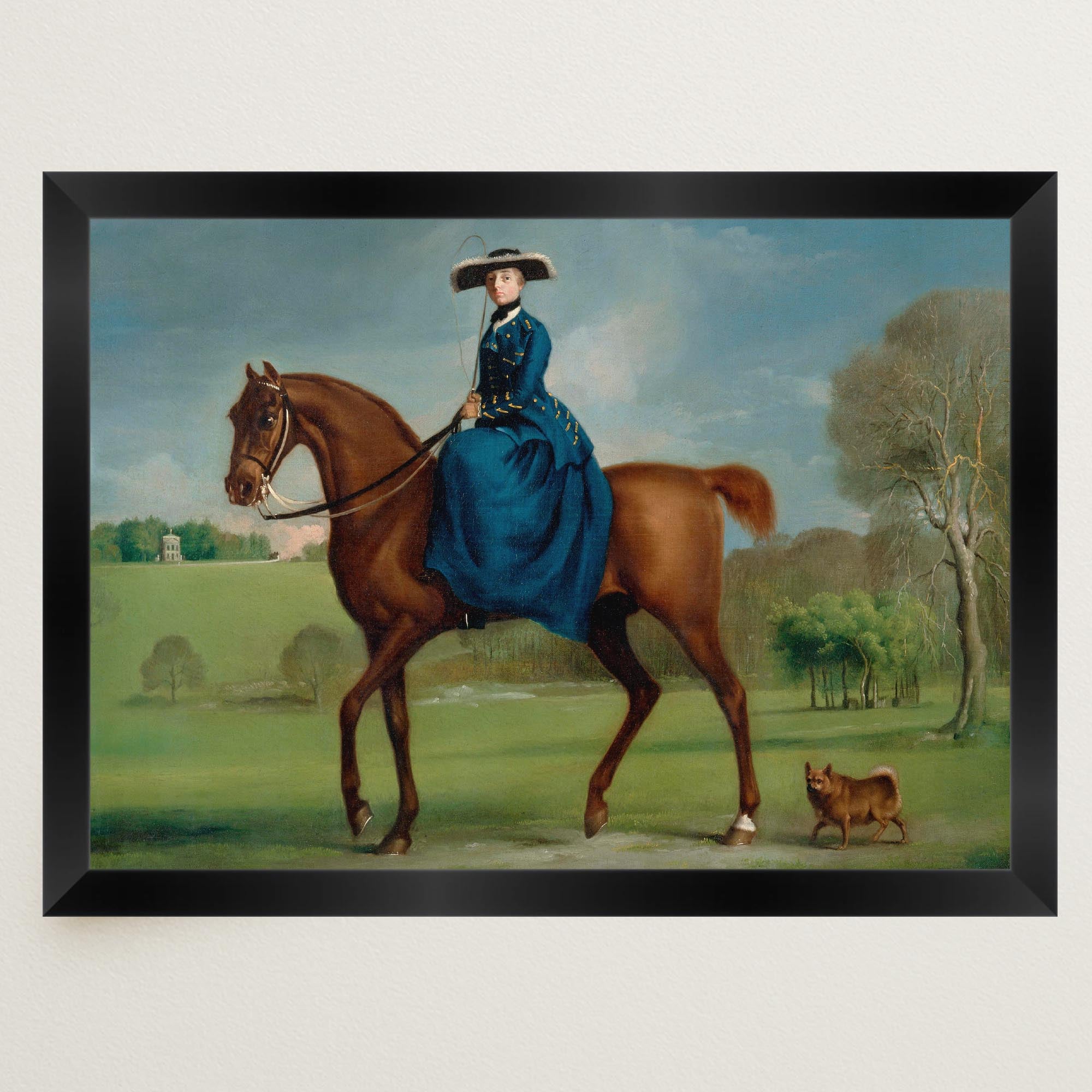 Horse and Rider Vintage Equestrian Wall Art Print-Skudaboo