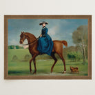 Horse and Rider Vintage Equestrian Wall Art Print-Skudaboo