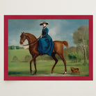 Horse and Rider Vintage Equestrian Wall Art Print-Skudaboo
