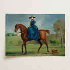 Horse and Rider Vintage Equestrian Wall Art Print-Skudaboo