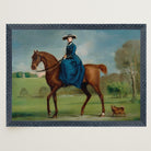 Horse and Rider Vintage Equestrian Wall Art Print-Skudaboo
