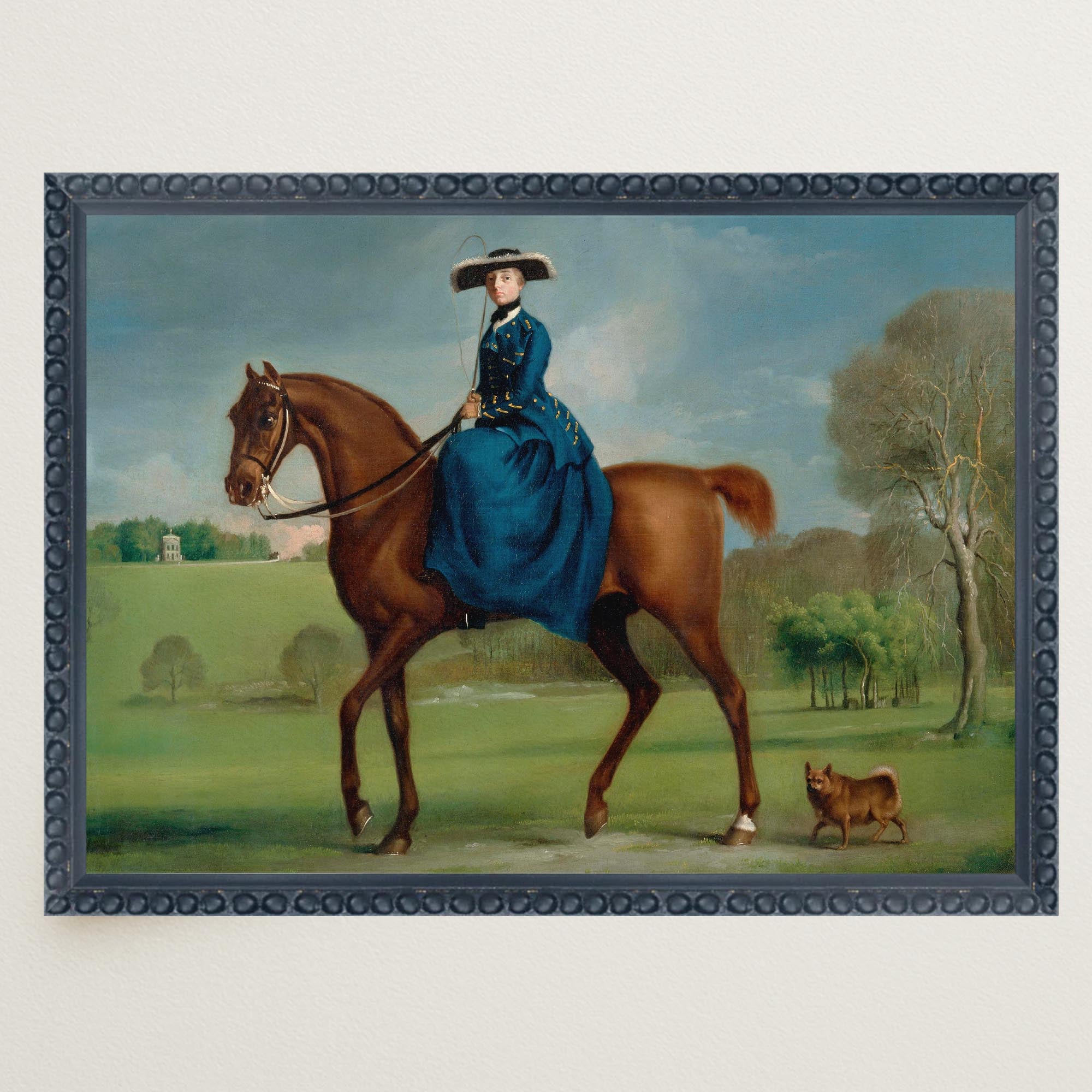 Horse and Rider Vintage Equestrian Wall Art Print-Skudaboo