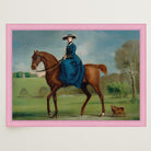 Horse and Rider Vintage Equestrian Wall Art Print-Skudaboo