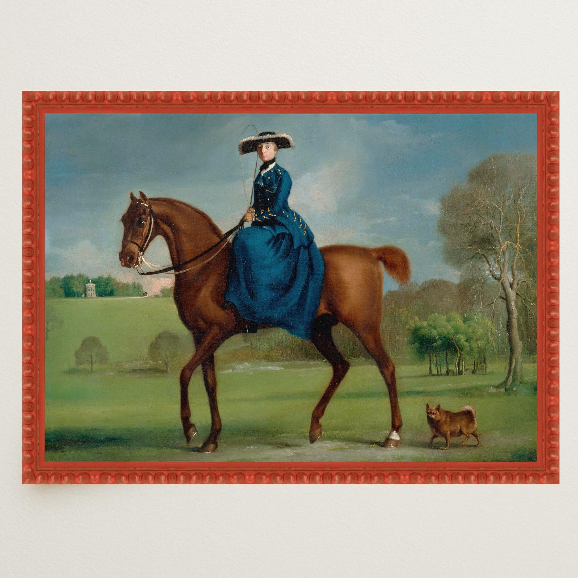 Horse and Rider Vintage Equestrian Wall Art Print-Skudaboo