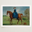 Horse and Rider Vintage Equestrian Wall Art Print-Skudaboo