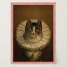 Victorian Cat Portrait Vintage Wall Art Print-Skudaboo