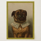 Vintage Dog Portrait Illustration Wall Art Print-Skudaboo