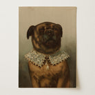 Vintage Dog Portrait Illustration Wall Art Print-Skudaboo