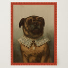 Vintage Dog Portrait Illustration Wall Art Print-Skudaboo