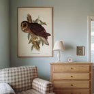 Vintage Owl Illustration Wall Art Print-Skudaboo