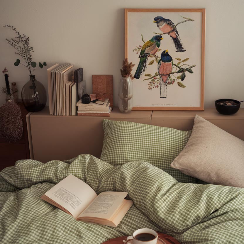 Vintage Bird Study Wall Art Print-Skudaboo