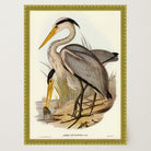 Heron Bird Vintage Nature Wall Art Print-Skudaboo