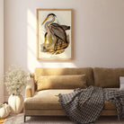 Heron Bird Vintage Nature Wall Art Print-Skudaboo