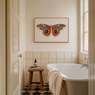 Vintage Moth Illustration Wall Art Print-Skudaboo