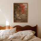 Autumn Woodland Vintage Landscape Wall Art Print-Skudaboo