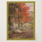 Autumn Woodland Vintage Landscape Wall Art Print-Skudaboo