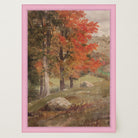 Autumn Woodland Vintage Landscape Wall Art Print-Skudaboo