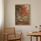 Autumn Woodland Vintage Landscape Wall Art Print-Skudaboo