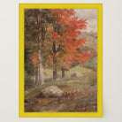 Autumn Woodland Vintage Landscape Wall Art Print-Skudaboo