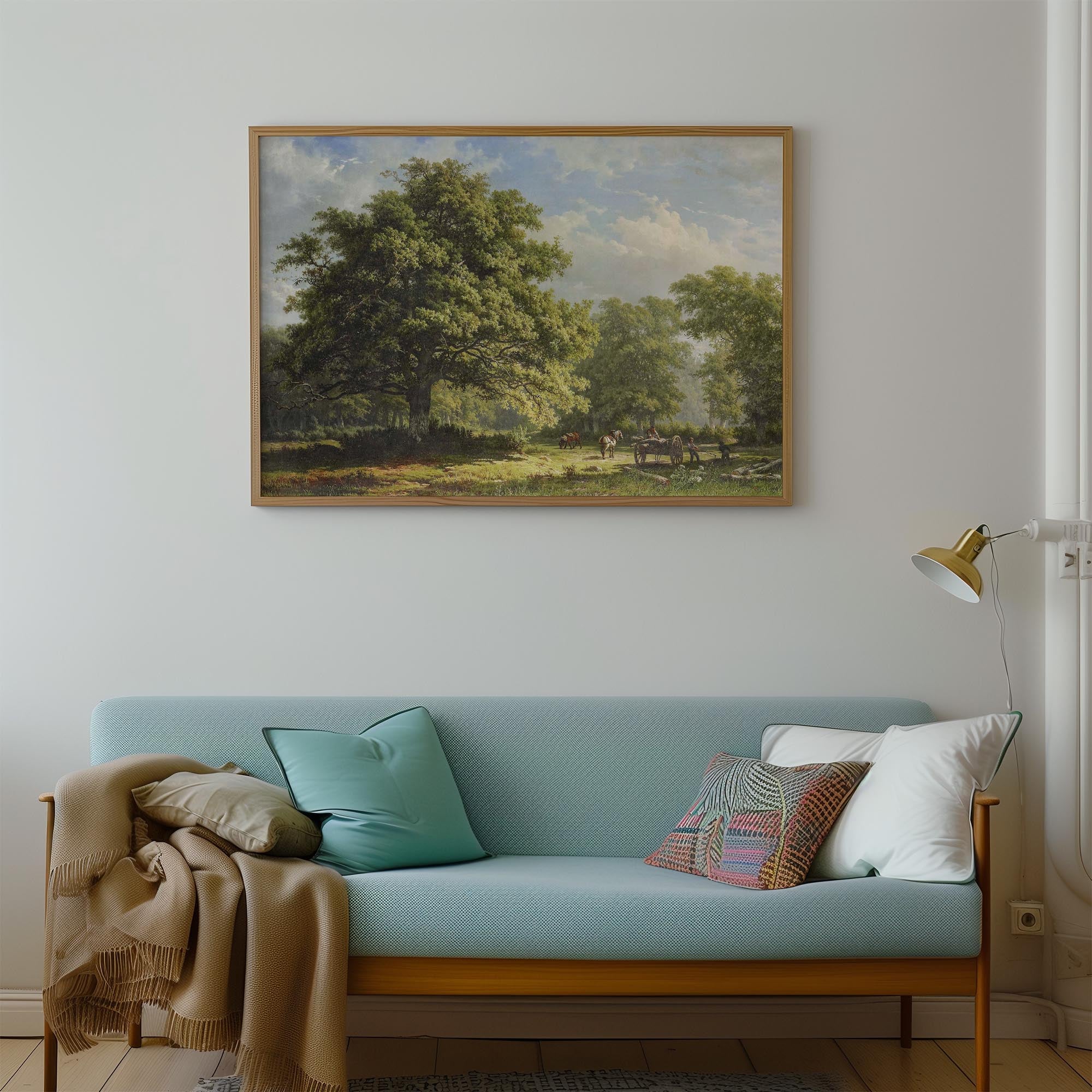 Bentheim Forest Vintage Landscape Wall Art Print-Skudaboo