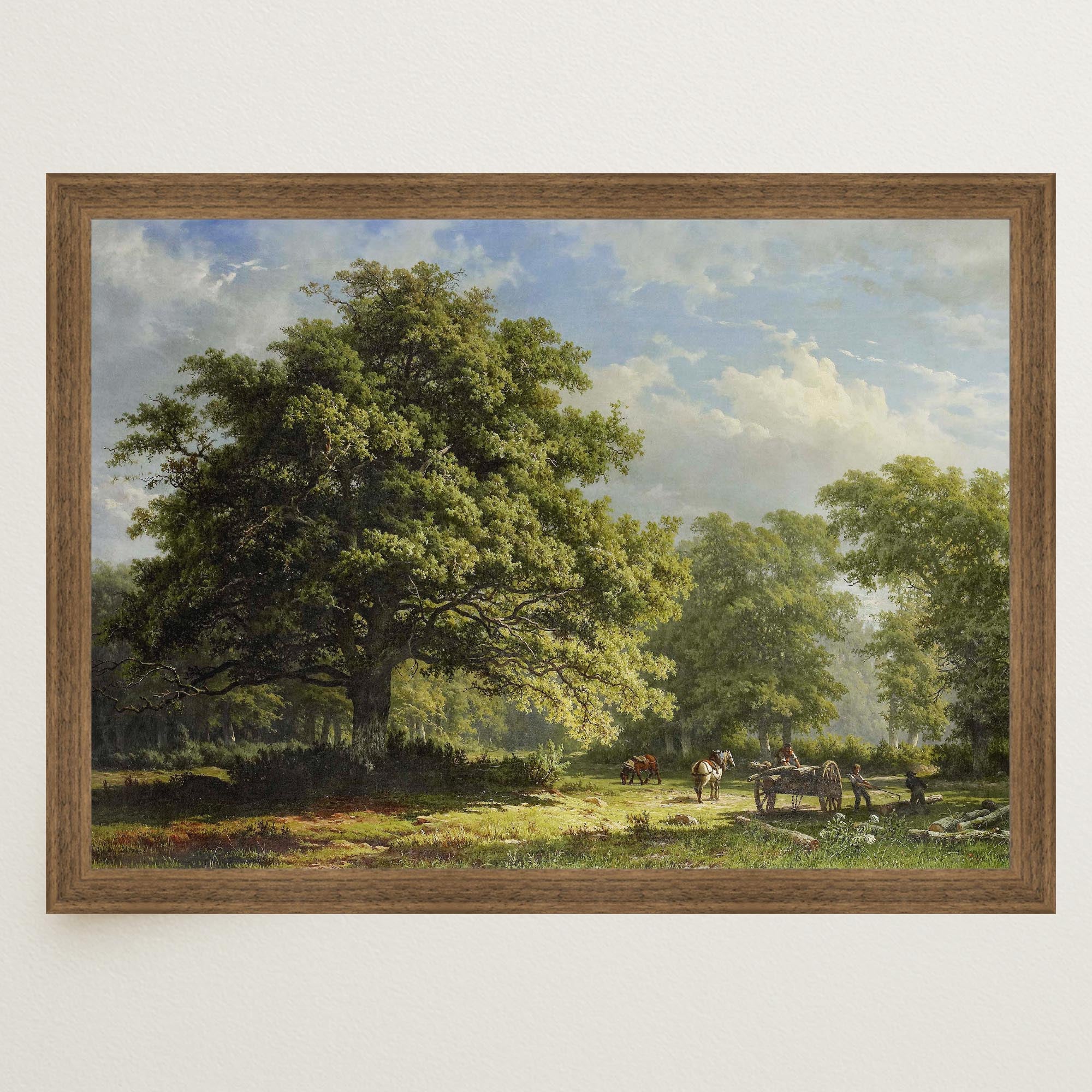 Bentheim Forest Vintage Landscape Wall Art Print-Skudaboo