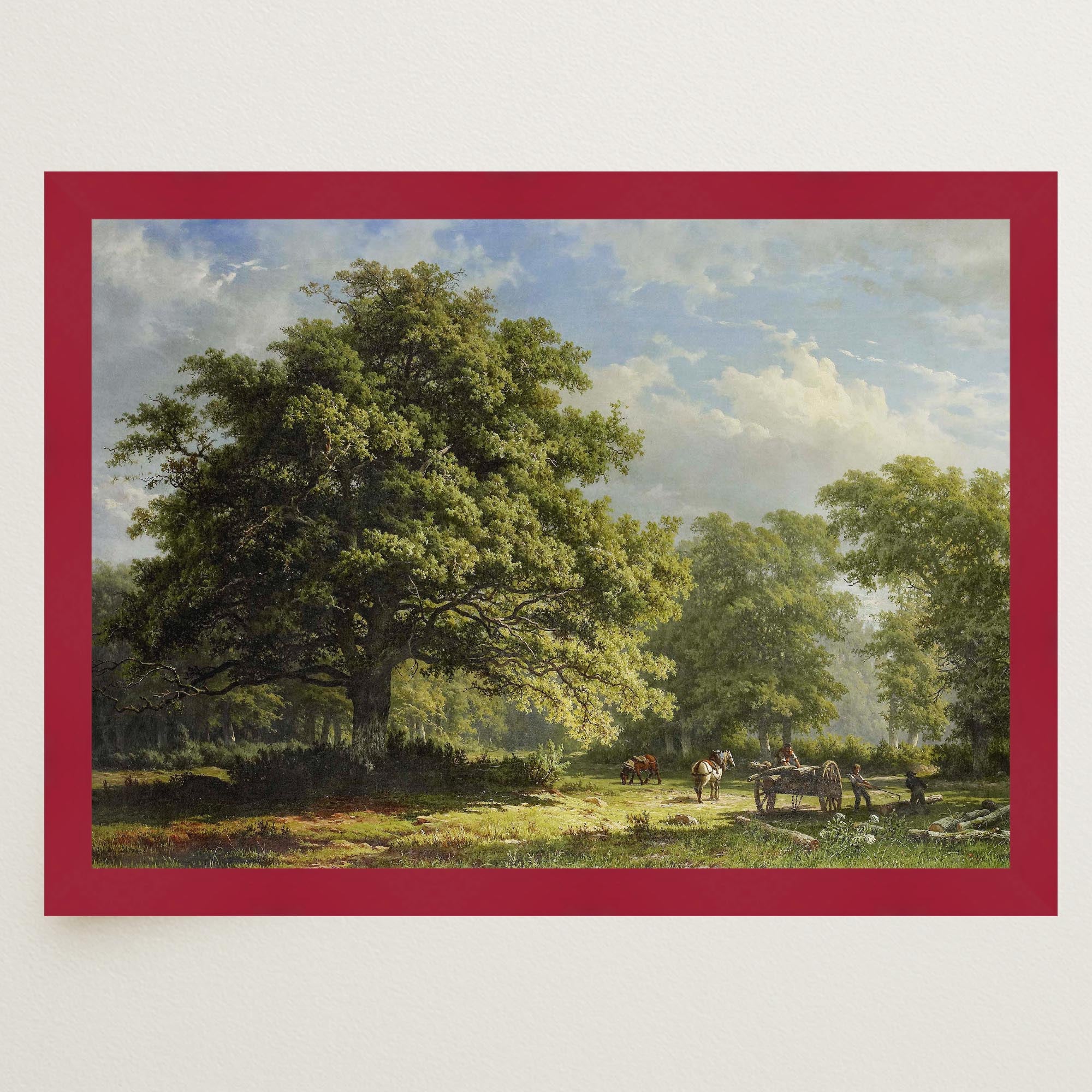 Bentheim Forest Vintage Landscape Wall Art Print-Skudaboo