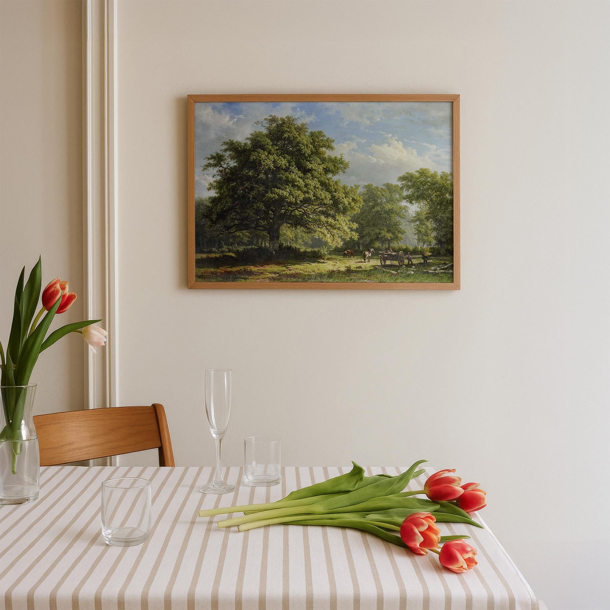 Bentheim Forest Vintage Landscape Wall Art Print-Skudaboo