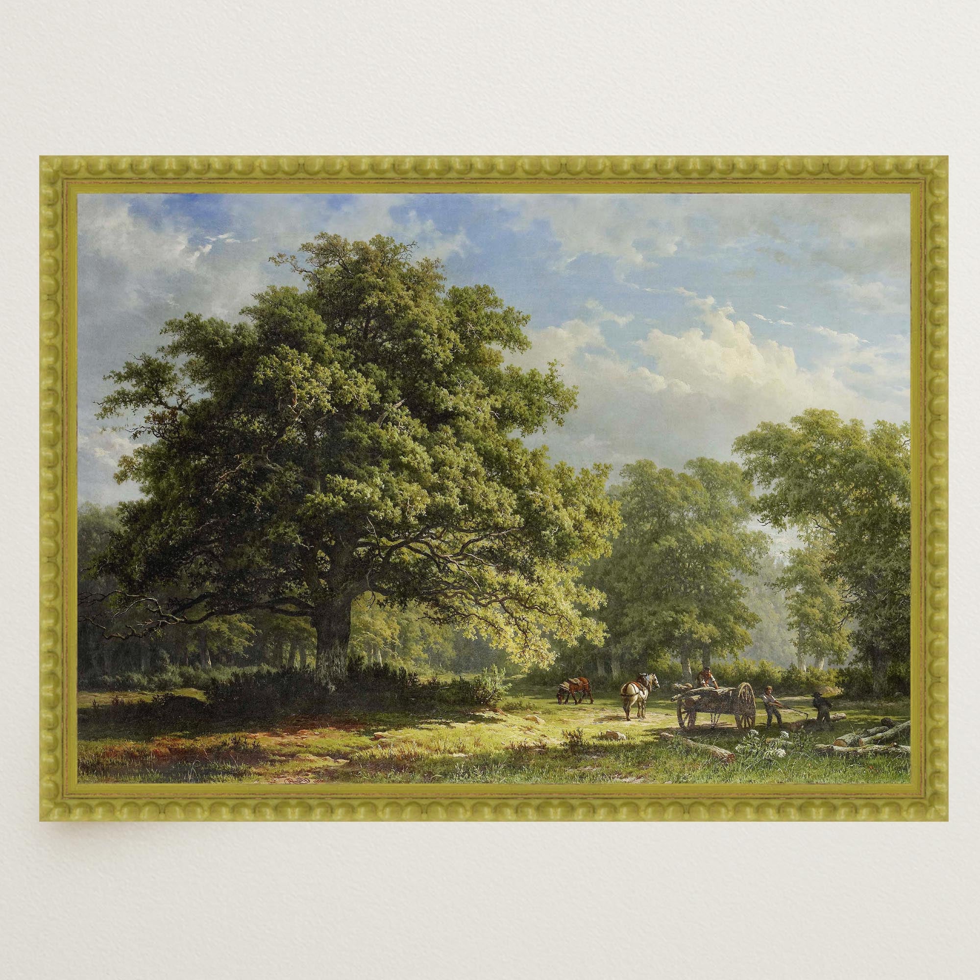 Bentheim Forest Vintage Landscape Wall Art Print-Skudaboo