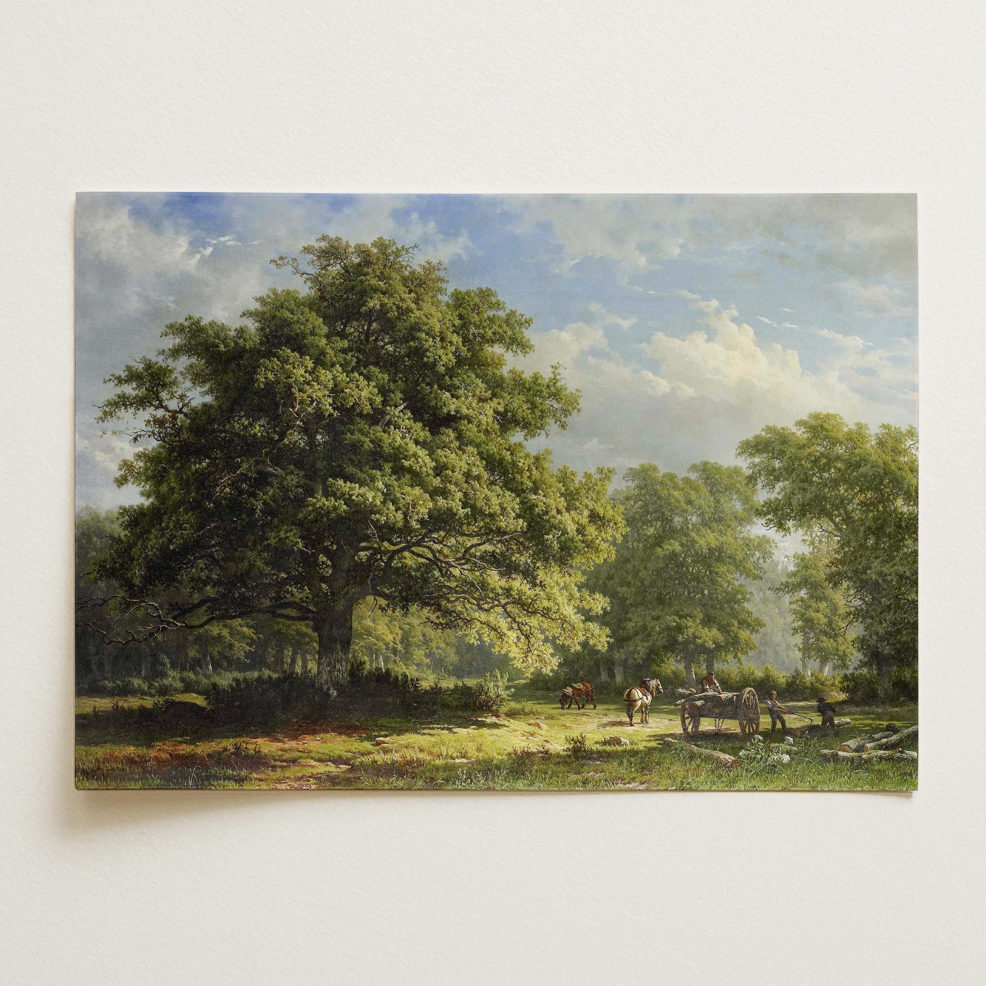 Bentheim Forest Vintage Landscape Wall Art Print-Skudaboo