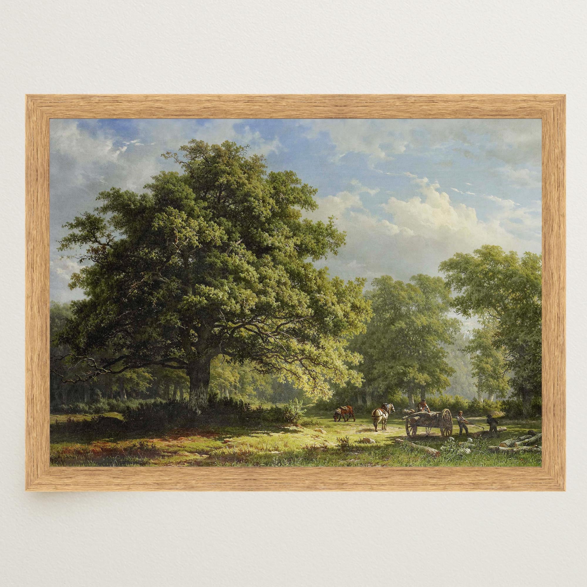 Bentheim Forest Vintage Landscape Wall Art Print-Skudaboo