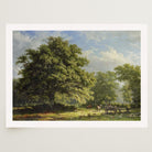 Bentheim Forest Vintage Landscape Wall Art Print-Skudaboo
