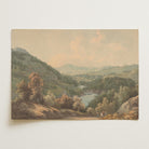 Vintage Countryside Landscape Painting Wall Art Print-Skudaboo