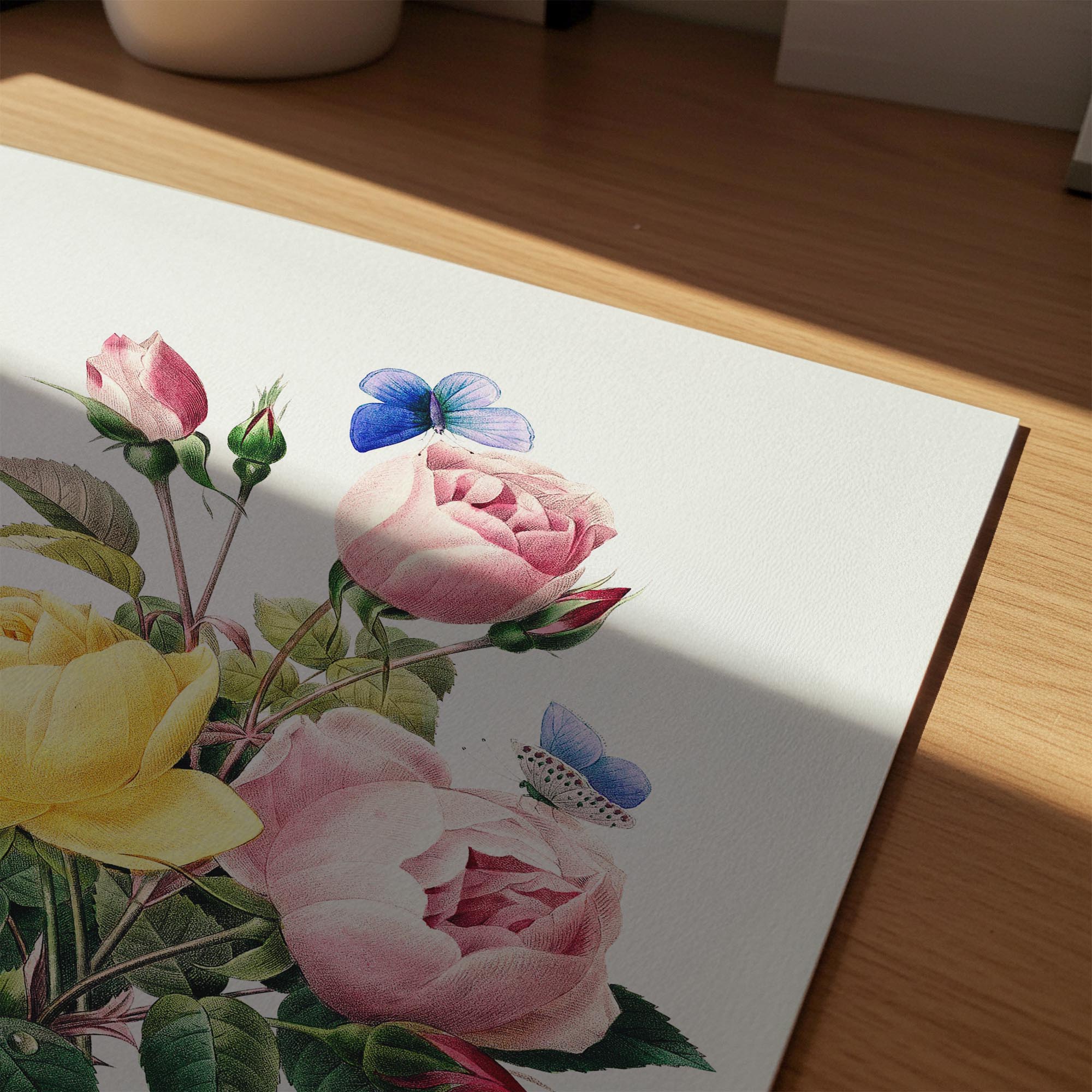 Vintage Rose Botanical Wall Art Print-Skudaboo