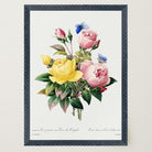 Vintage Rose Botanical Wall Art Print-Skudaboo