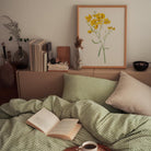 Yellow Wildflower Vintage Botanical Wall Art Print-Skudaboo