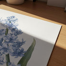 Blue Hyacinth Vintage Botanical Wall Art Print-Skudaboo