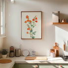 Red Poppy Flower Vintage Botanical Wall Art Print-Skudaboo