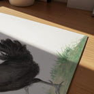 Black Chicken Vintage Bird Illustration Wall Art Print-Skudaboo