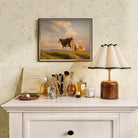 Cows in Open Field Vintage Landscape Print-Skudaboo