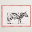 Cow Vintage Sketch Wall Art Print-Skudaboo