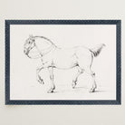 Horse Vintage Sketch Wall Art Print-Skudaboo