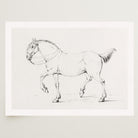 Horse Vintage Sketch Wall Art Print-Skudaboo
