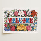 Welcome Floral Vintage Wall Art Print-Skudaboo