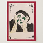 Reflective Woman Wall Art Print-Skudaboo