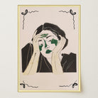 Reflective Woman Wall Art Print-Skudaboo